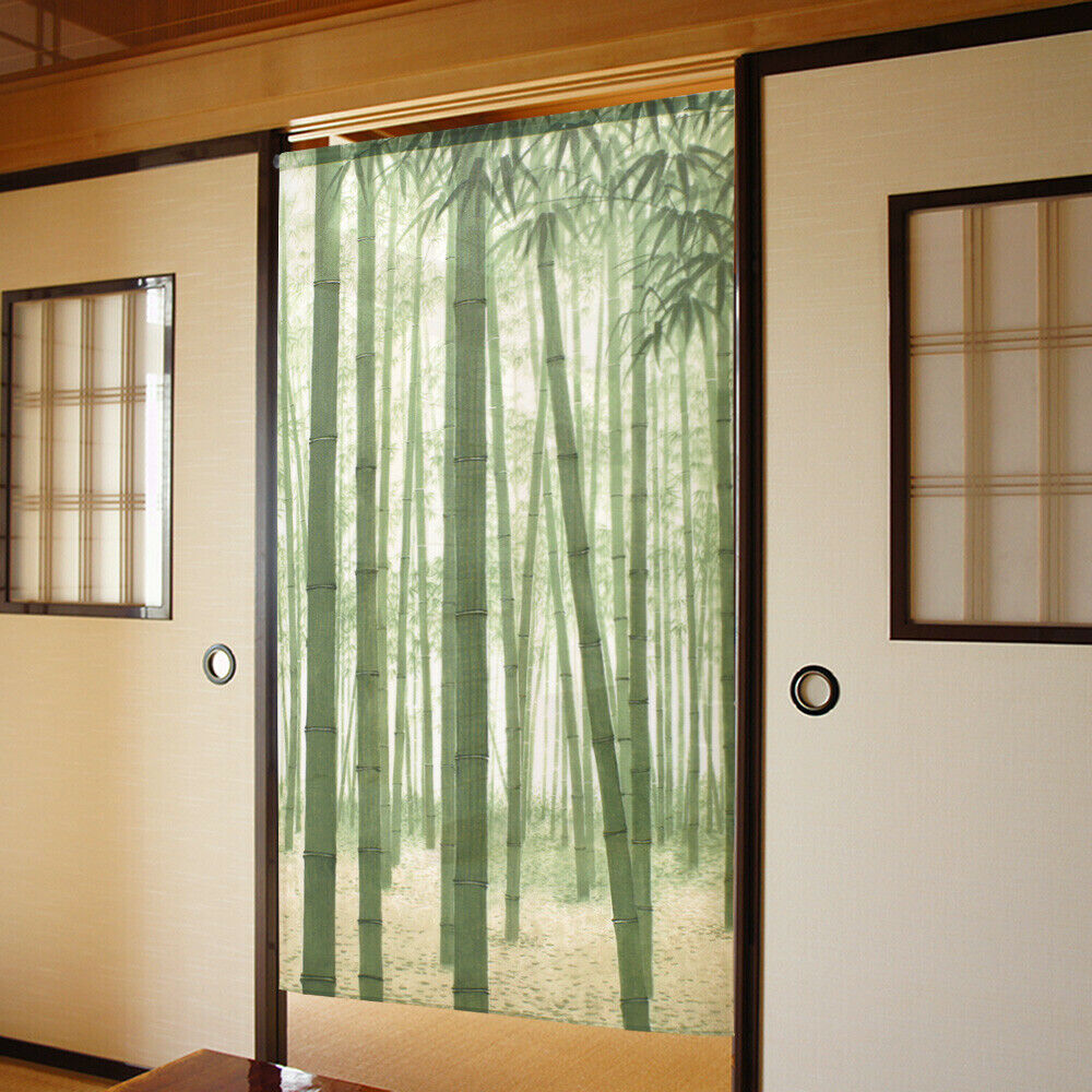 Bamboo Forest Door Curtain Japanese Noren Chikurin Thicket 170x85cm Cool Japan
