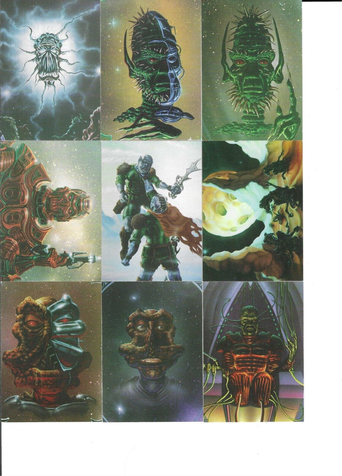 Lot of 209 Ed Beard\'s Flights of Fantasy Trading cards Destini Productionss 1994