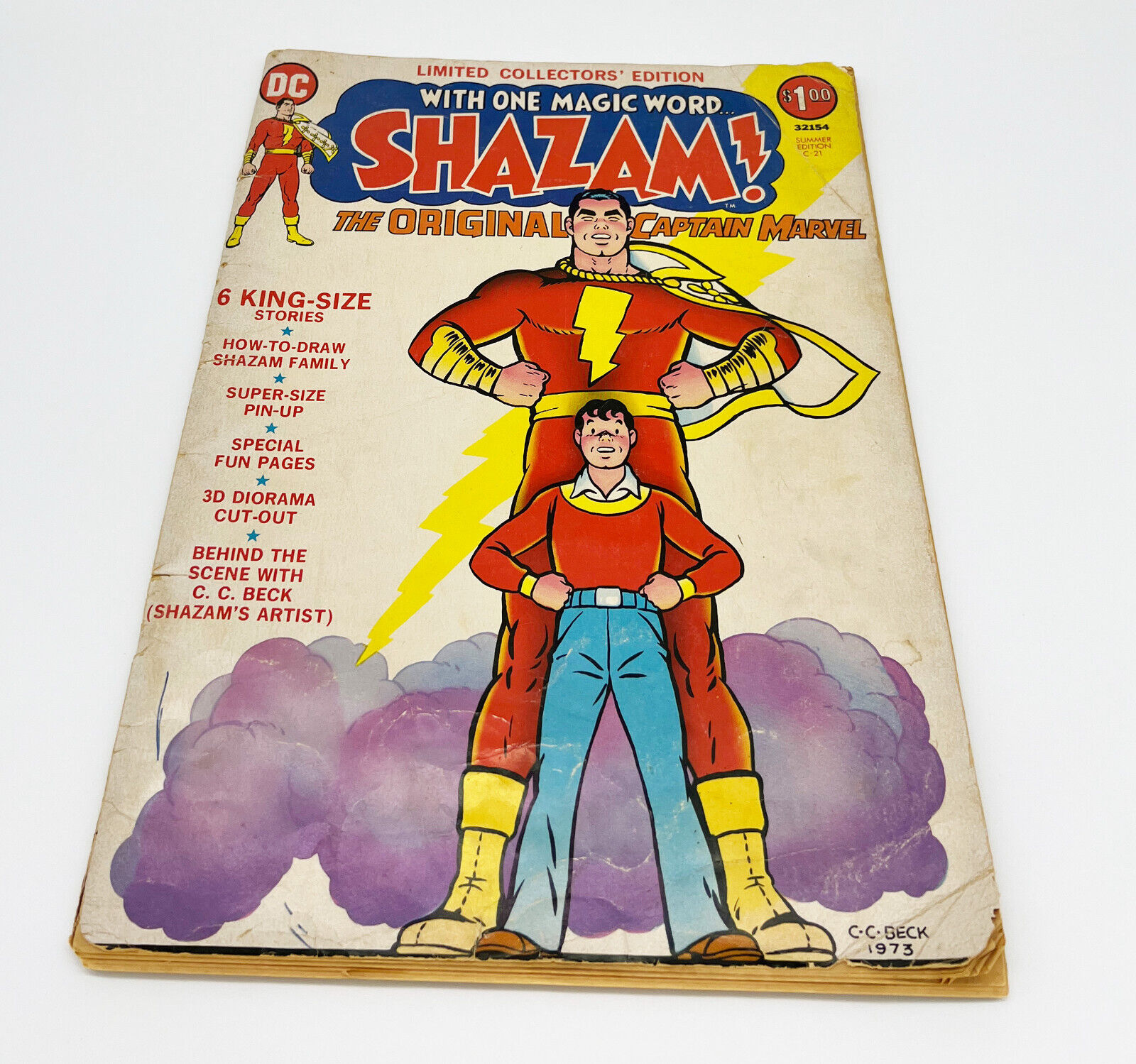 Limited Collectors Edition #C21 1973 DC Comics Shazam Bronze Age Oversized Comic
