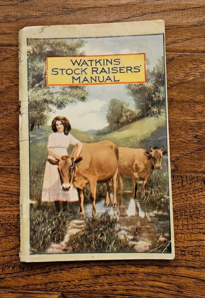 Original 1914 Watkins Stock Raisers Manual Cattle, Mules etc