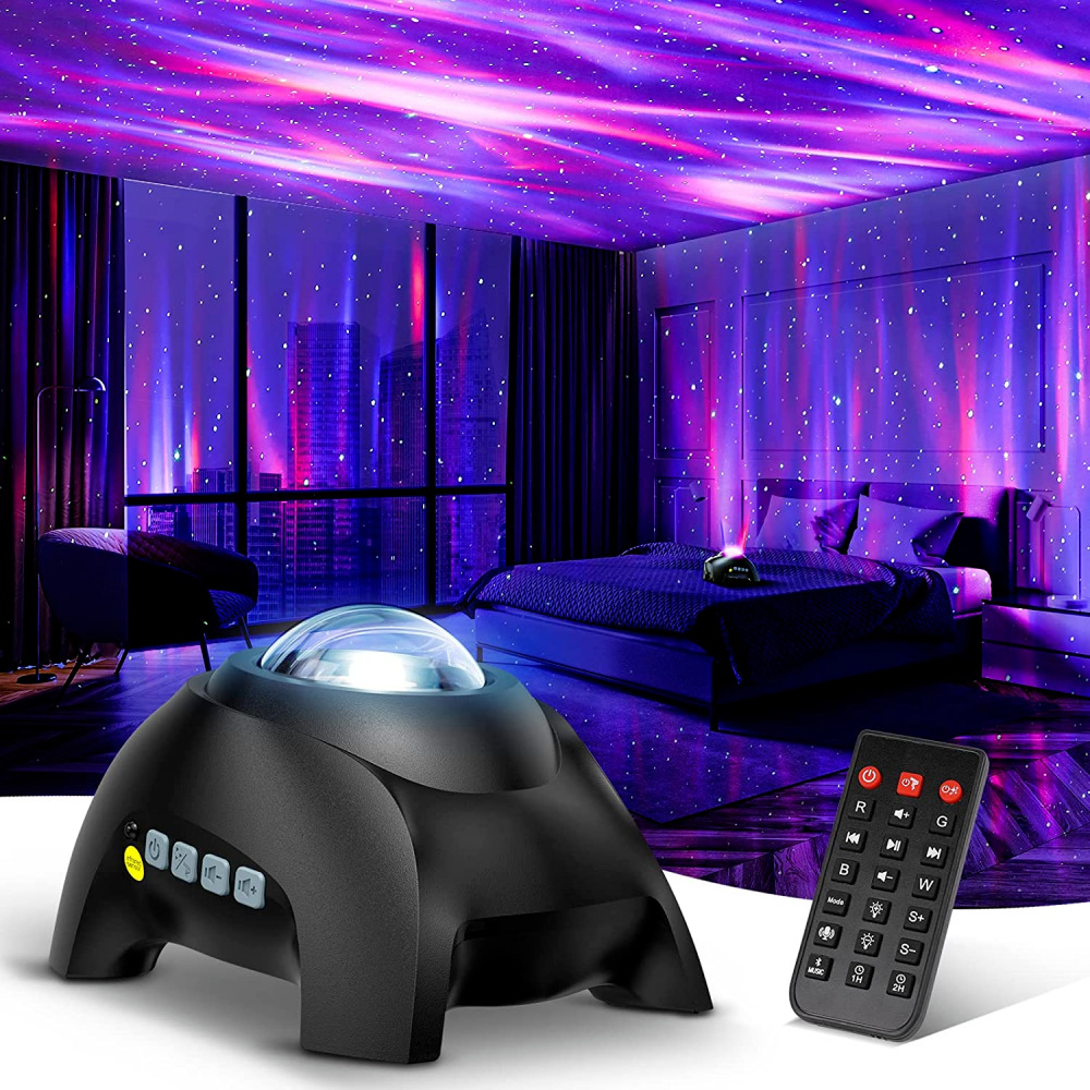 Northern Galaxy Light Aurora Projector with 33 Effects, Night Black