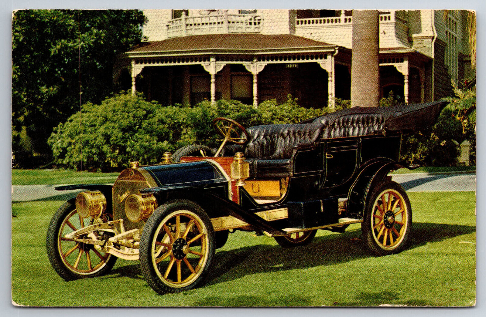 Vintage Postcard Car 1909 Premier Winfield Kansas Carl Drennan Motors ~9809