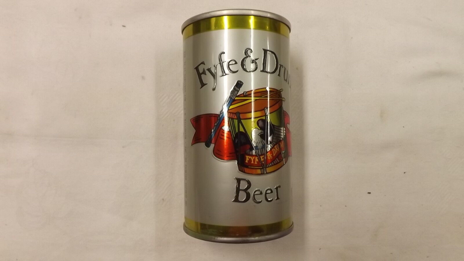 Vintage Fyfe & Drum  Beer Can Steel AH
