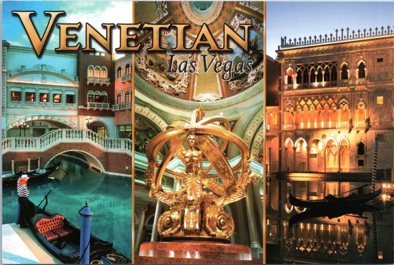 Venetian Hotel and Casino, Las Vegas Nevada- 4x6 Modern Chrome Postcard