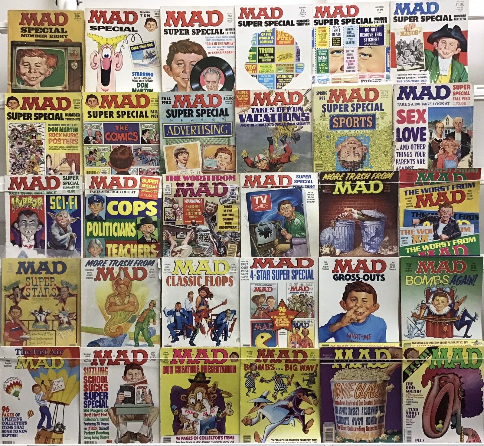 Mad Magazine Super Specials - Lot Of 30