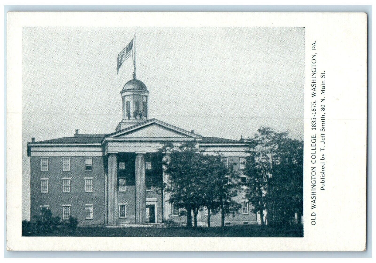 1905 Exterior Old Washington College Washington Pennsylvania PA Vintage Postcard