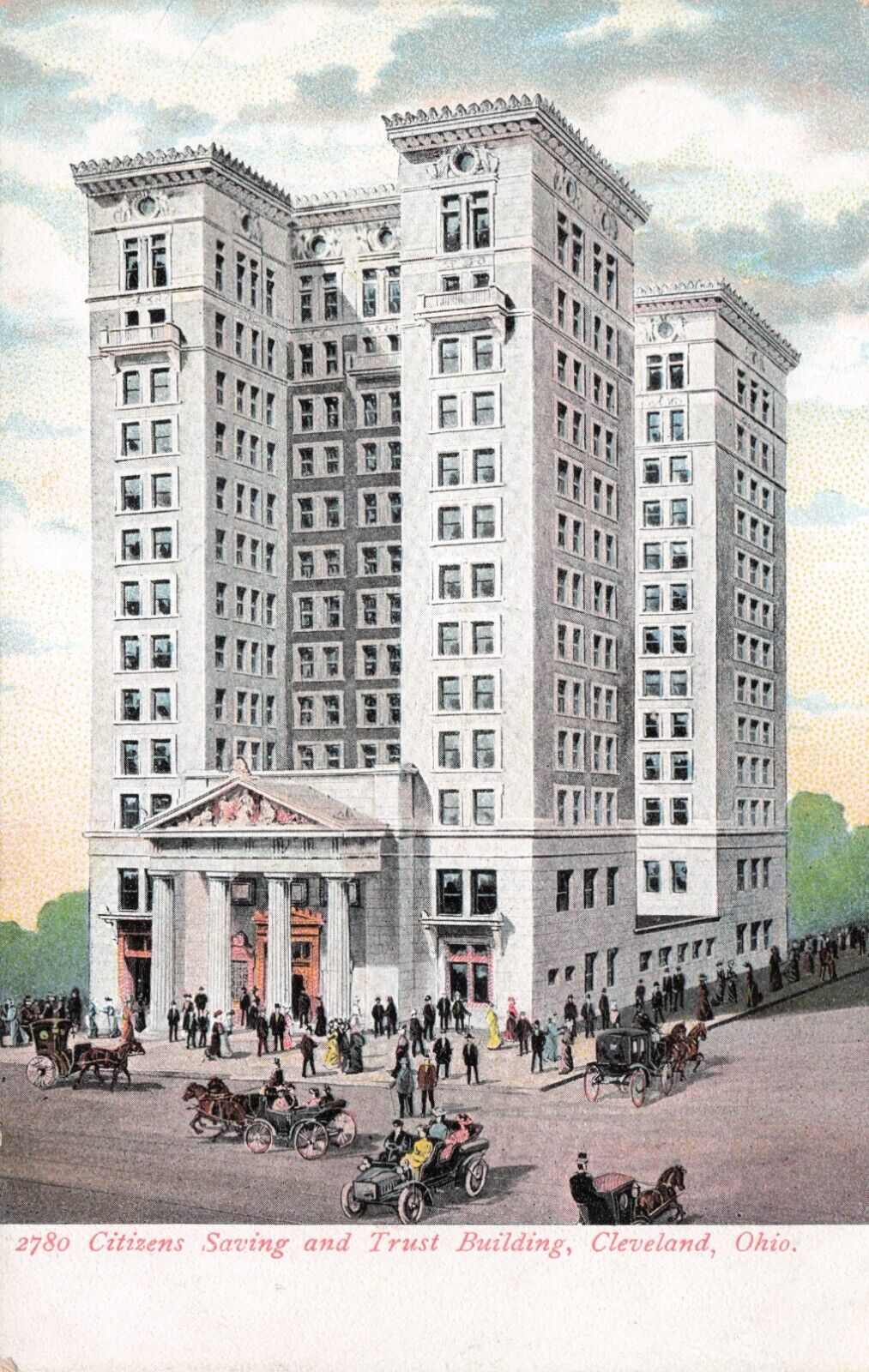 Vintage Postcard Cleveland Ohio Citizens Savings & Trust Building Unused 506