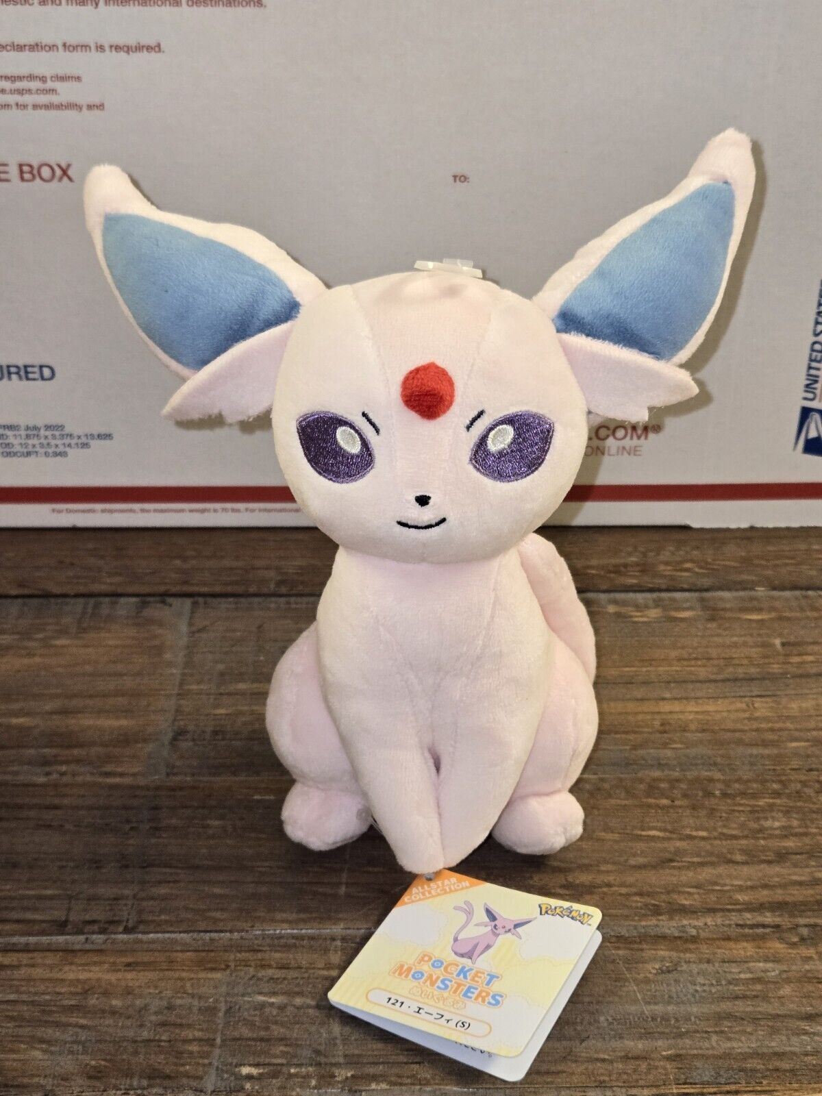 New Pokemon ALL STAR COLLECTION Espeon Plush doll SAN-EI From Japan Import NWT