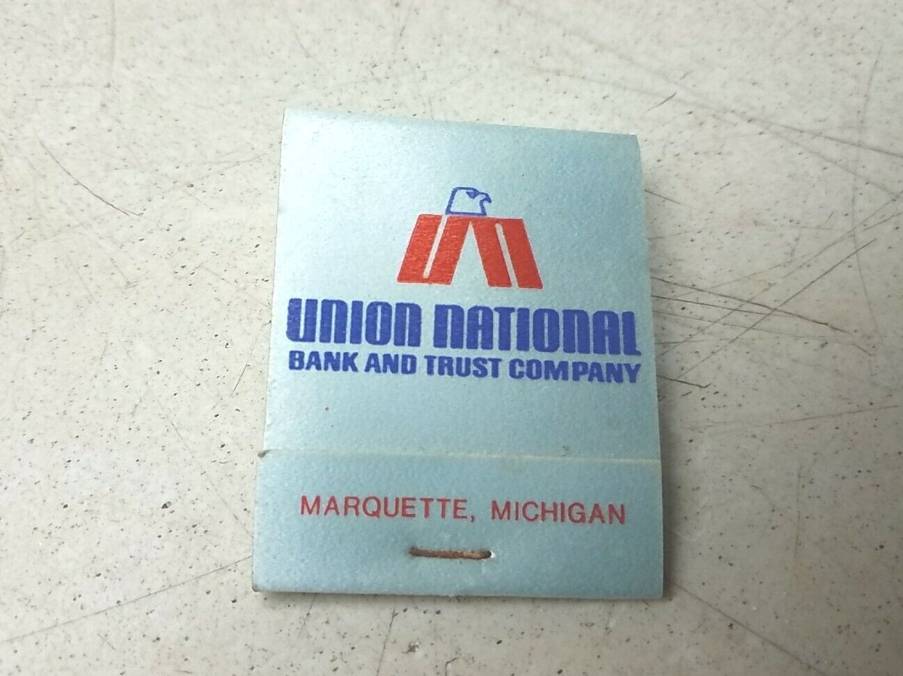 Union National Bank And Trust Marquette Michigan Vintage Advertising Matchbook