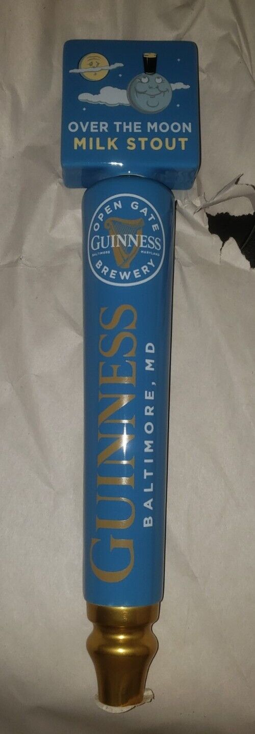 Guinness beer Over The Moon Milk Stout Tap Handle bar pub game room man cave new
