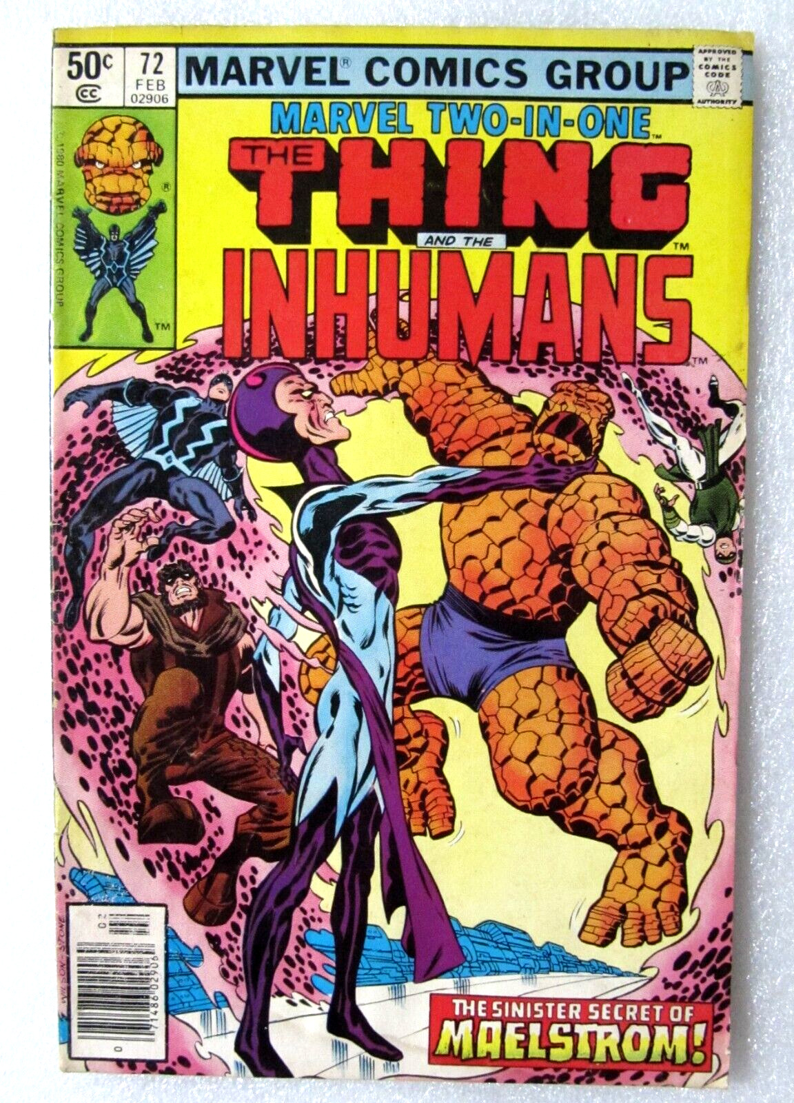 MARVEL TWO IN ONE #72 1980 COMIC THING &THE INHUMAN - DEATHURGE - RON WILSON