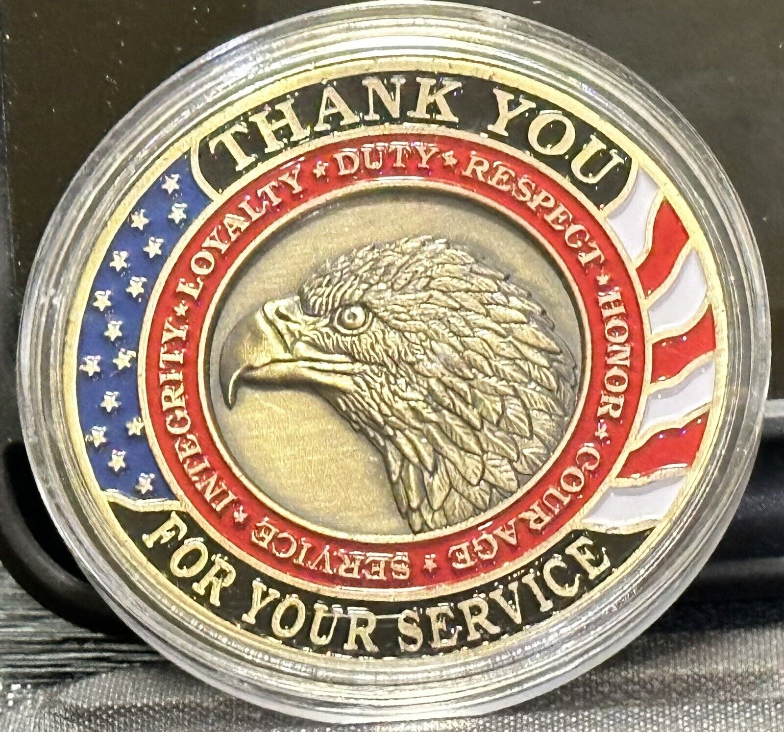 25 Pcs Thank You for Your Service Military Appreciation Challenge Souvenir New