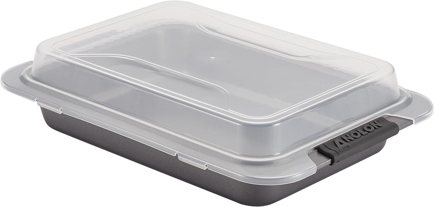 Anolon Advanced Nonstick Baking Pan With Lid / Nonstick Cake Pan With Lid