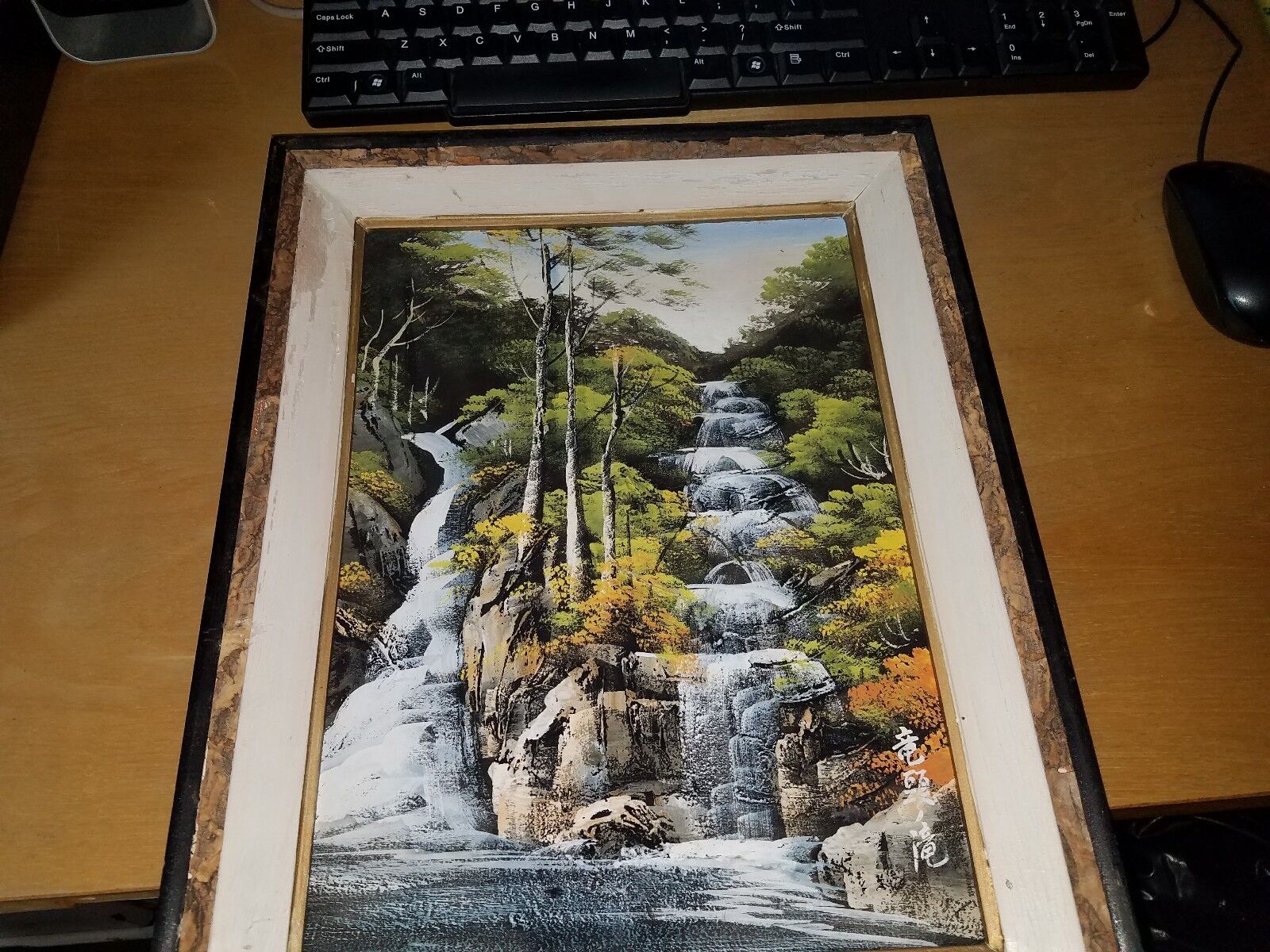 Original Artwork Japanese ryūzu falls 12 x 16 Dragon Head Falls 1950s