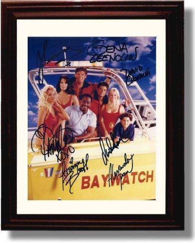 16x20 Framed Baywatch Autograph Promo Print - Baywatch Cast