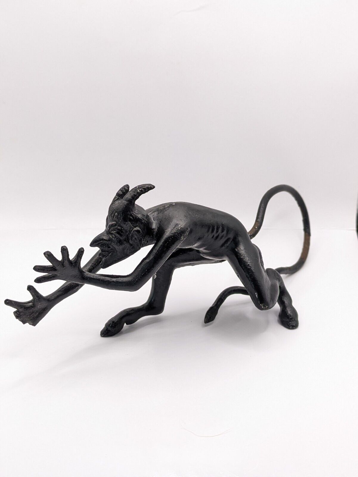 Vintage figurine Kasli devil Mephistopheles demon figurine USSR cast iron