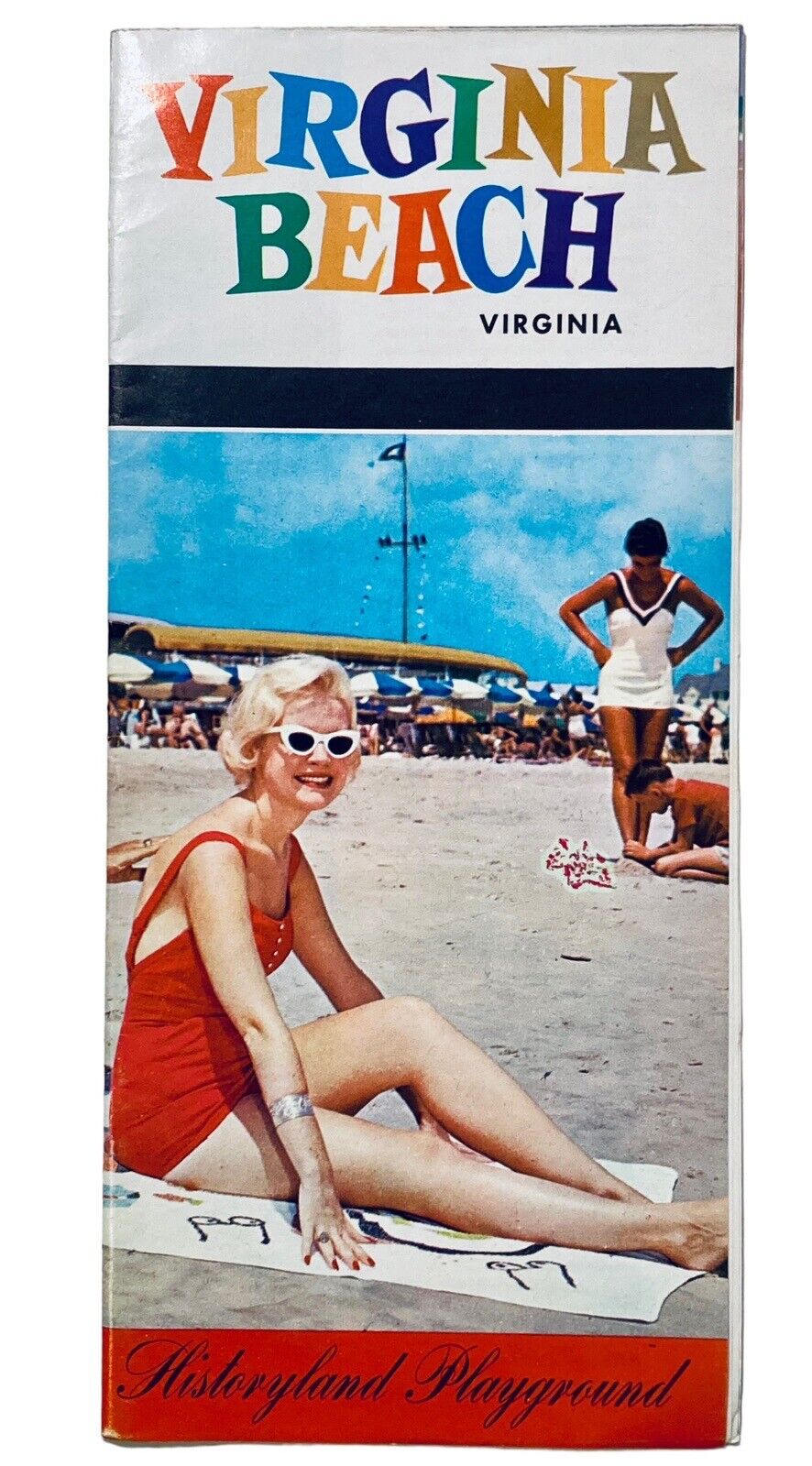 1963 Virginia Beach VA Travel Souvenir Brochure First Year as City