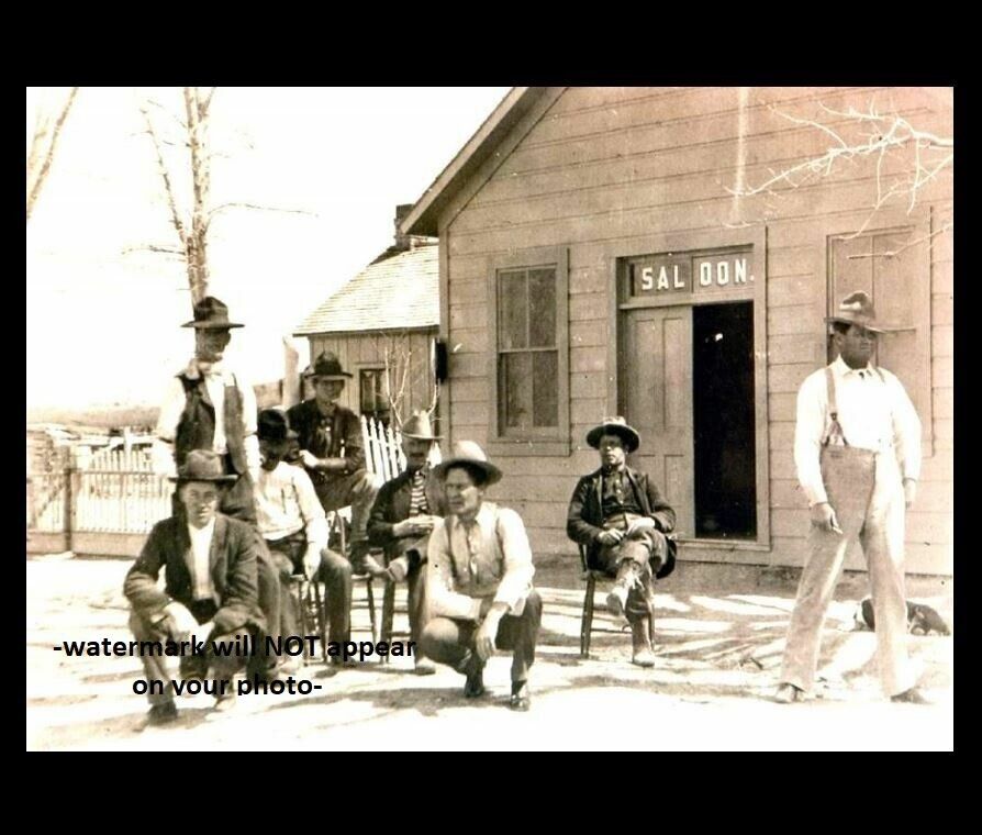 1889 Butch Cassidy Sundance Kid Saloon PHOTO Wild Bunch HOLE IN THE WALL GANG