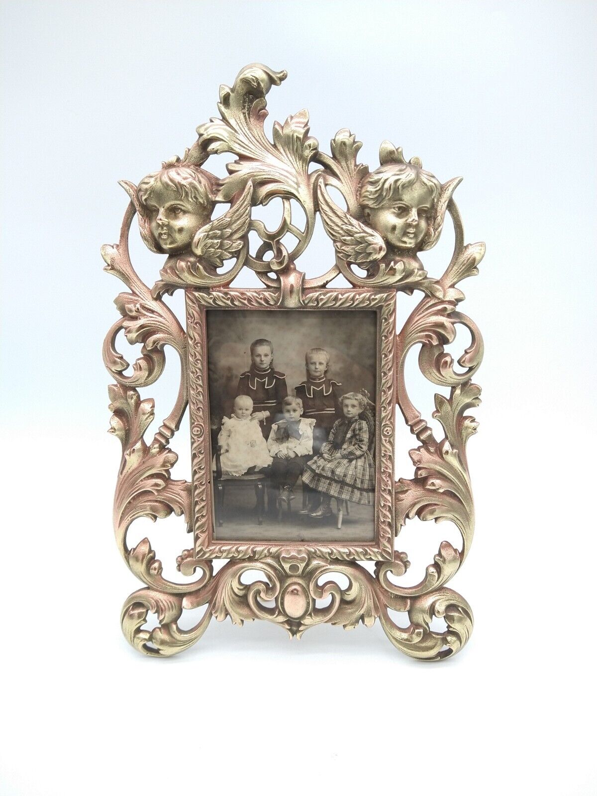 Cabinet Card Photo Brass Frame