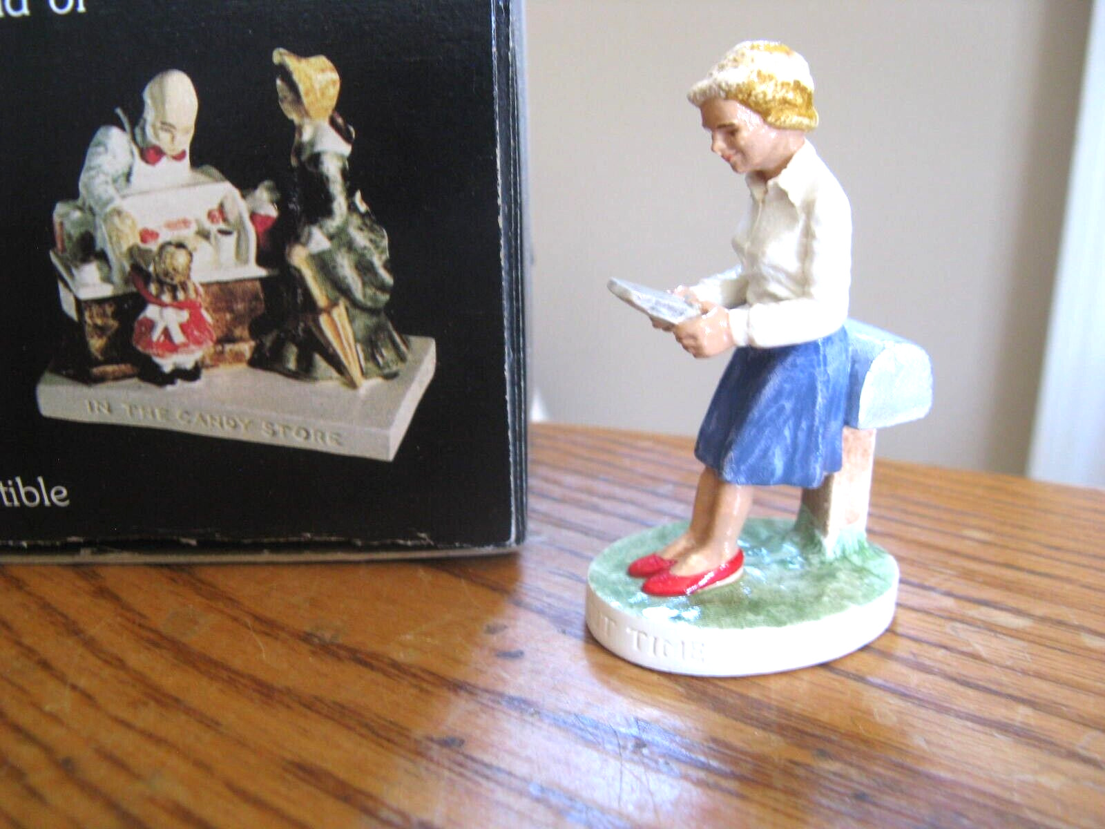 Sebastian Miniatures Hand Signed & Dated ITS ABOUT TIME #4141 Figurine 1987 NIB