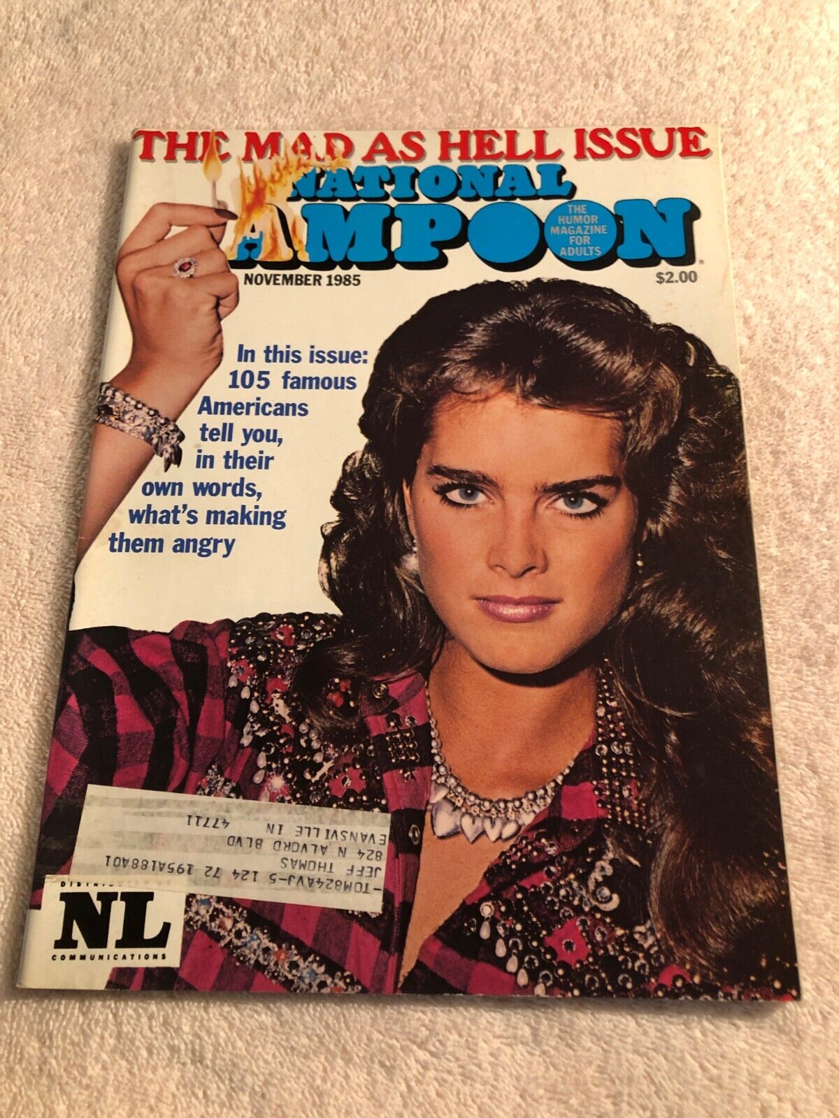 3921 National Lampoon Magazine November 1985 Brooke Shields