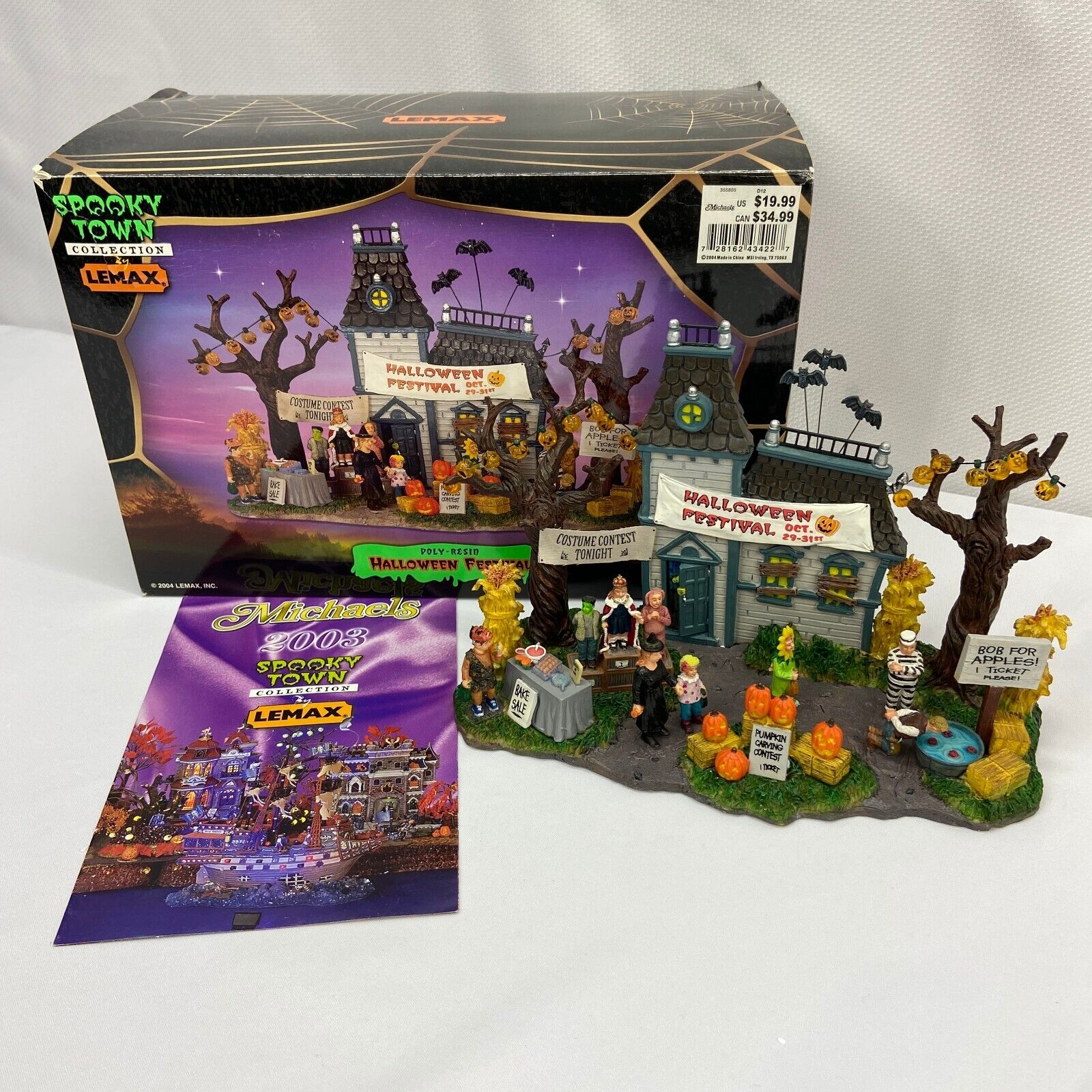 Lemax Spooky Town Collection Halloween Festival 2004 Holiday Decor 43422 RETIRED