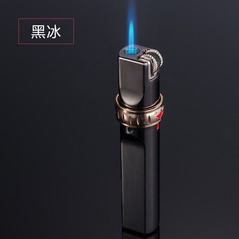 Strip Torch Jet Lighter Windproof Gas Metal Inflatable Butane Cigarette Lighters