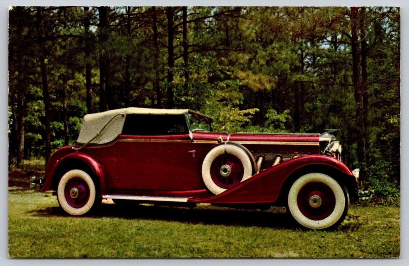 1935 Dusenberg Coupe de Ville   Car Antique Auto   Museum Stone Mt GA Postcard
