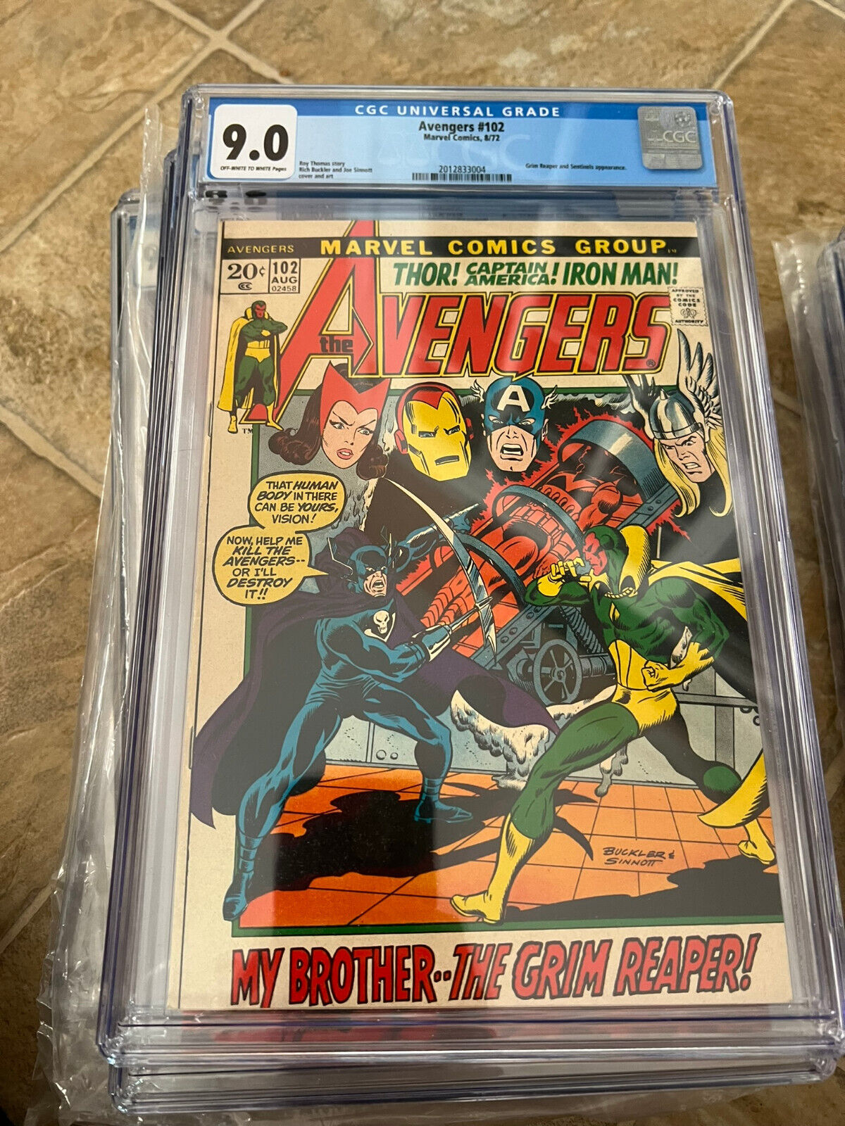 Avengers #102 CGC 9.0