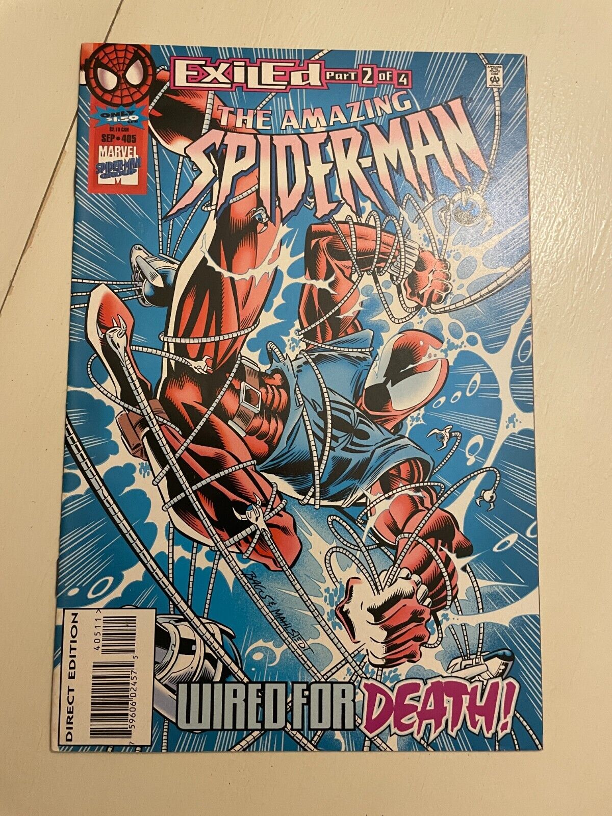 Amazing Spider-Man # 405 NM Marvel Comic Book Venom Scarlet Spider Clone 8 J238