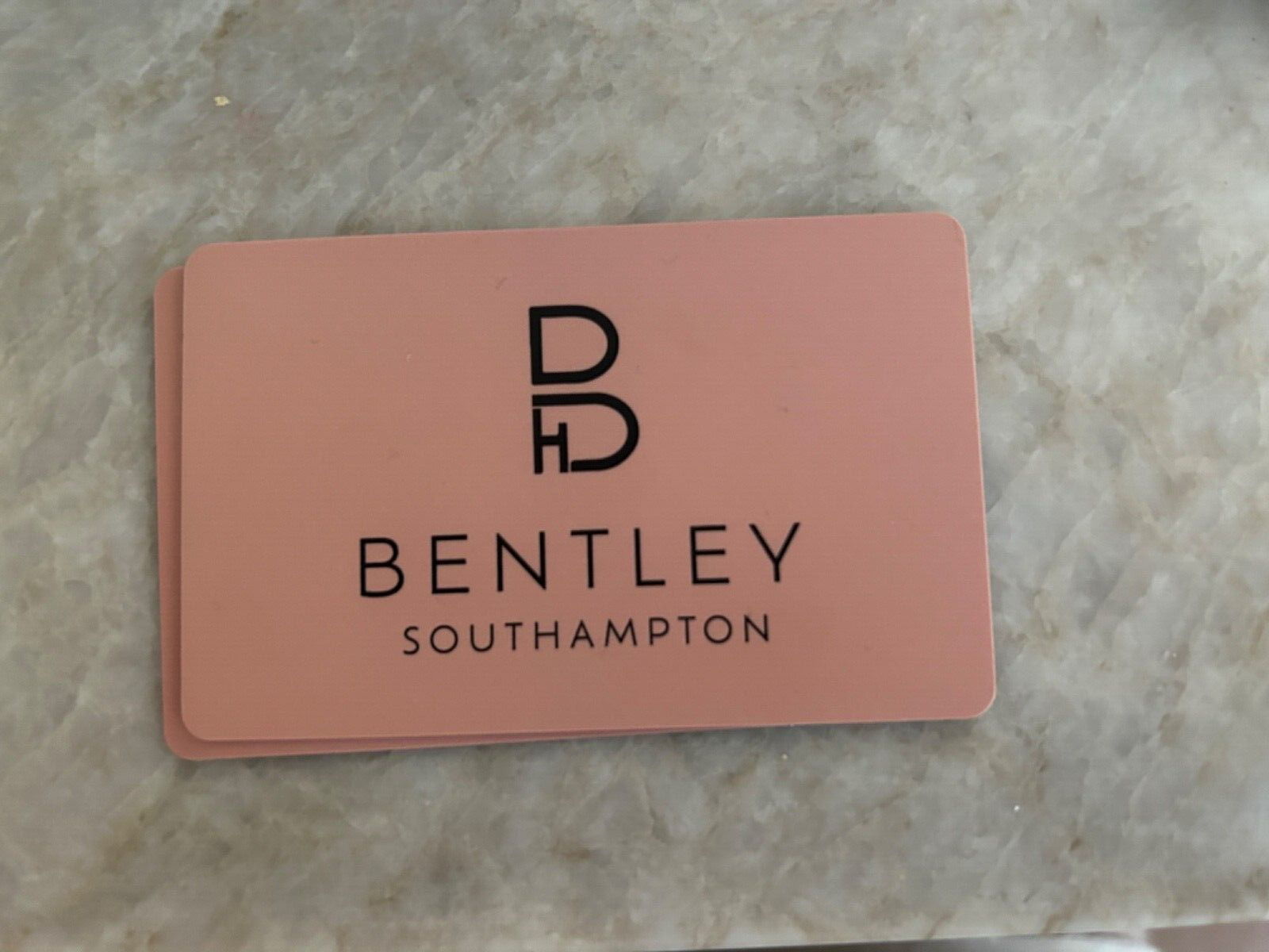 The Bentley Hotel Southampton NY The Hamptons  Room Key Card