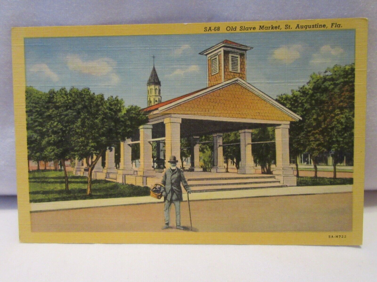 Vintage Postcard - SA-68 - Old Slave Market, St. Augustine, FL