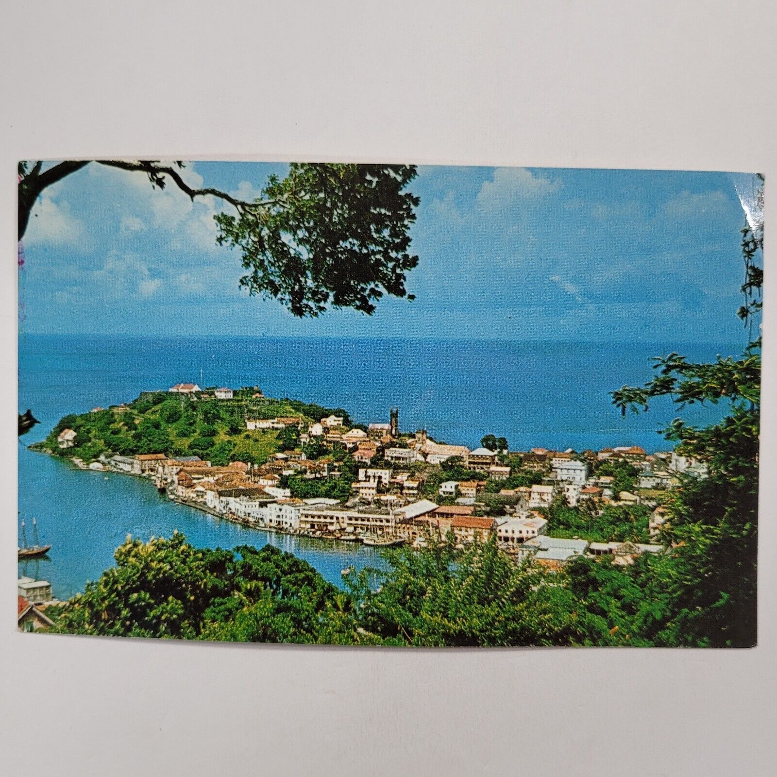 Grenada West Indies Spice Islands Capital St George Caribbean Vintage Postcard