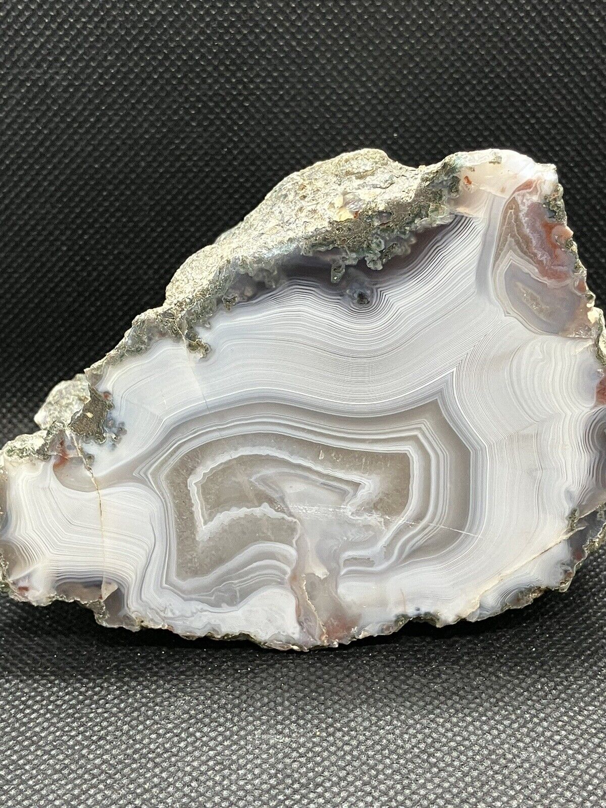 MOROCCAN AGATE FACE POLISHED SPECIMEN ( POLISHED) Stunning Parallax Banding