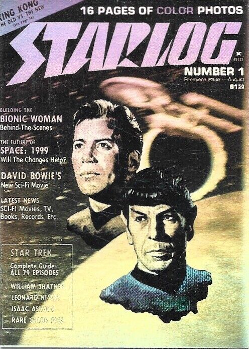 1993 STAR TREK STARLOG Silver Hologram #1 Starlog Magazine Cover #1 - Spock Kirk