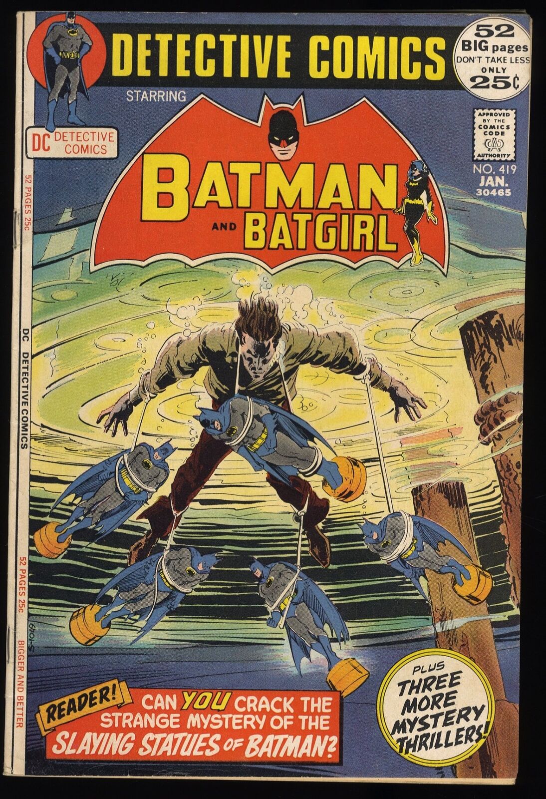 Detective Comics #419 VF- 7.5 Batman Neal Adams Cover DC Comics 1972