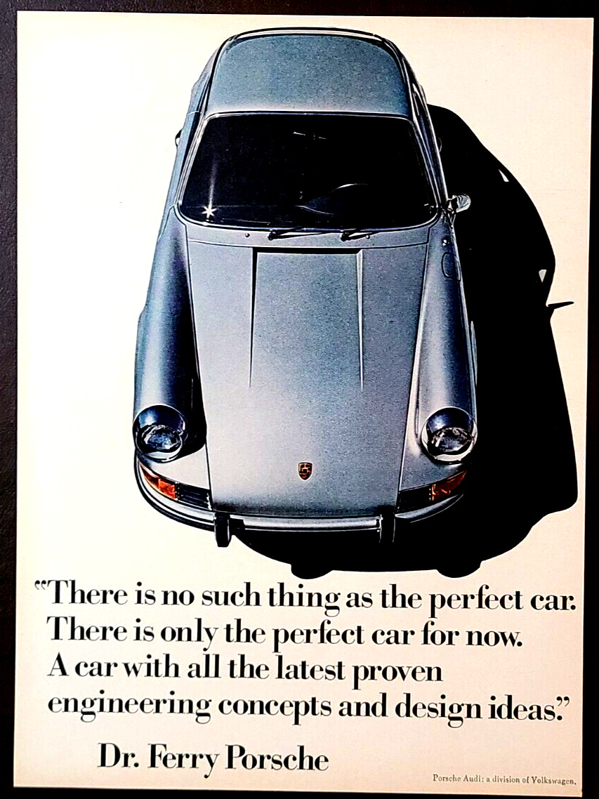 Porsche 911 Original 1971 Vintage Print Ad