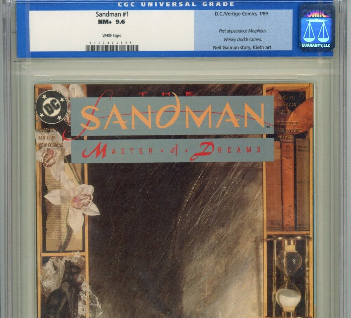 Sandman #1 (DC Vertigo 1989) CGC 9.6 NM+ 1st Morpheus White Pages Legacy Label