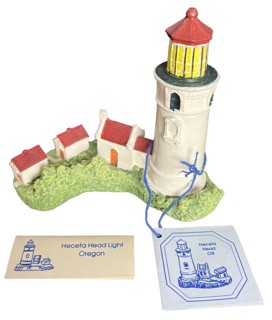 Spoontiques Lighthouse Heceta Head OR  #9094 Resin With Tag Box New Old