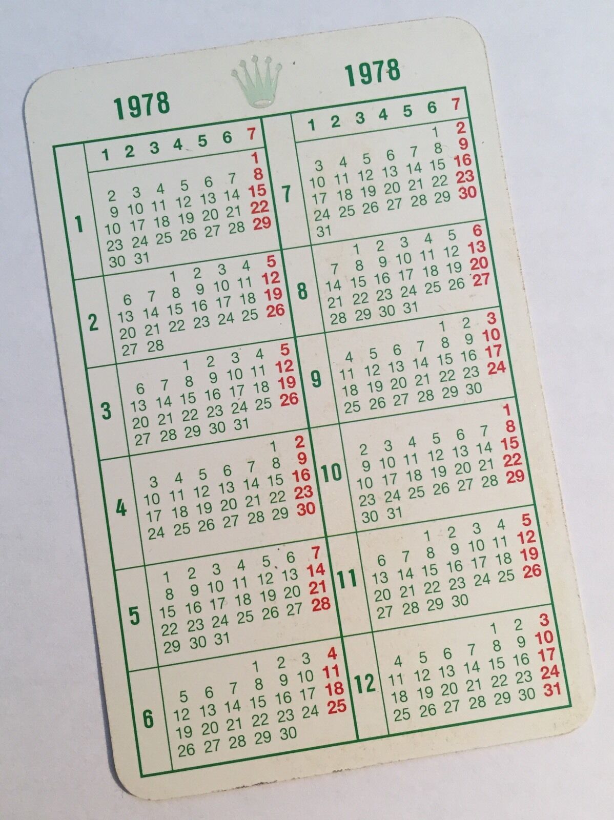 ROLEX 1978 Calendar Milgauss 1019 Daydate DAY-DATE 1803 Datejust Turn-O-Graph /