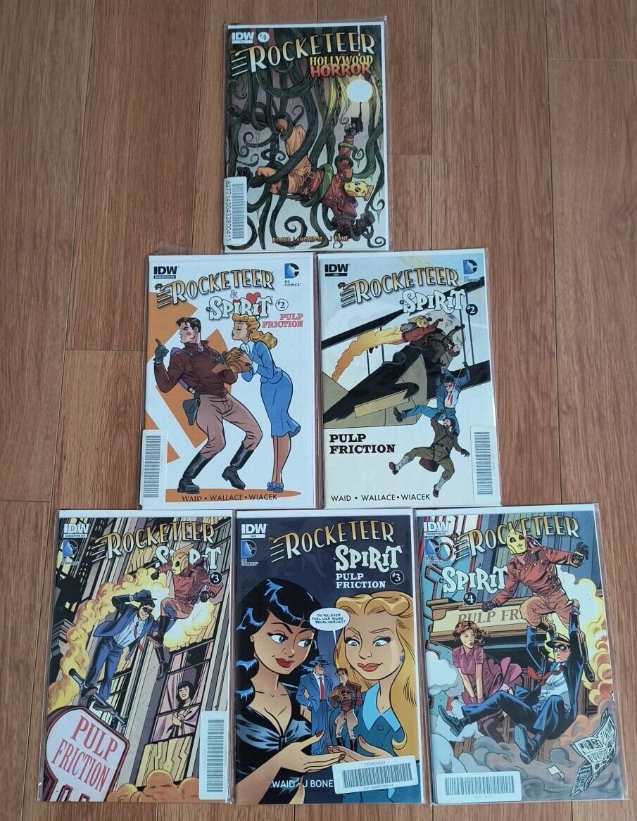 Various The Rocketeer And The Spirit IDW Comics Lot of 6 Comics
