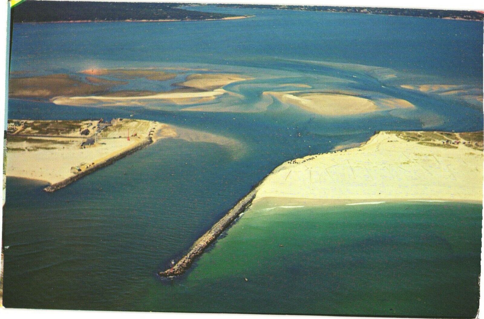 Air View of Shinnecock Inlet, Greetings From Long Island, New York Postcard