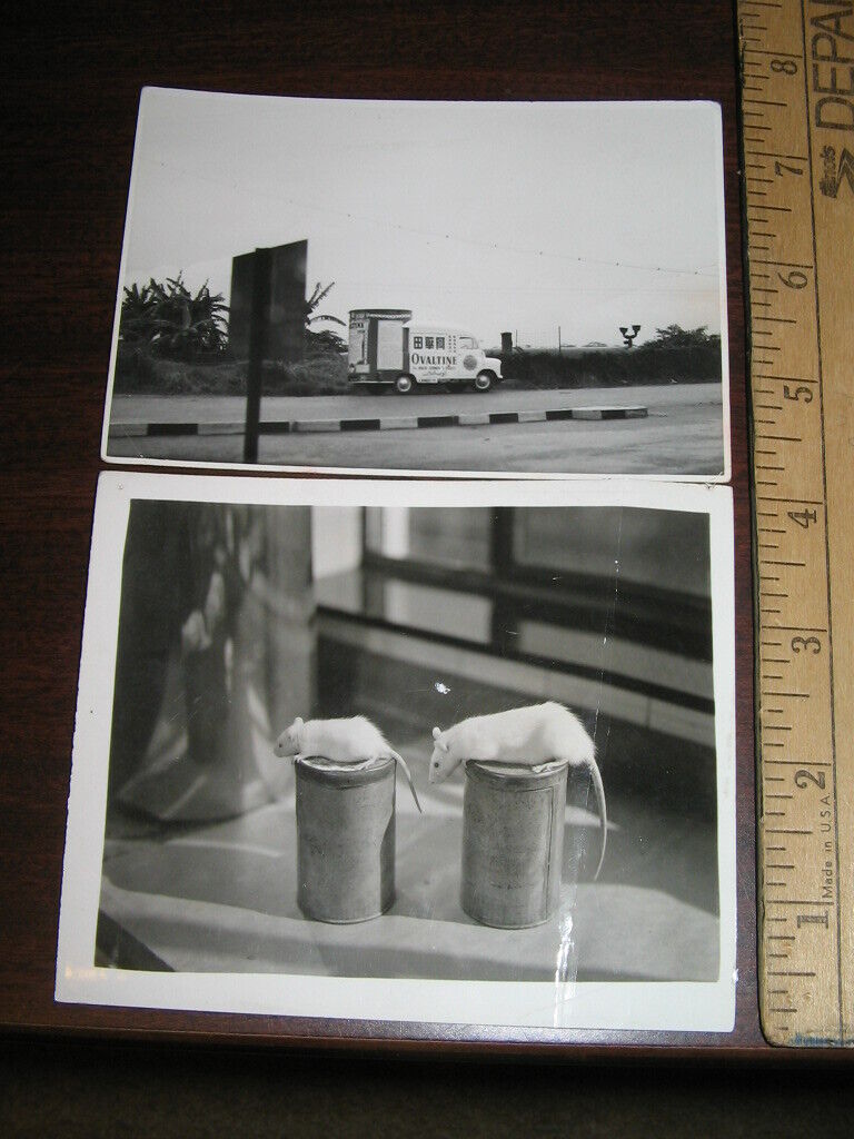 OVALTINE Co (2) file photo 1930s mice 1960s Australia advertising van drink mix