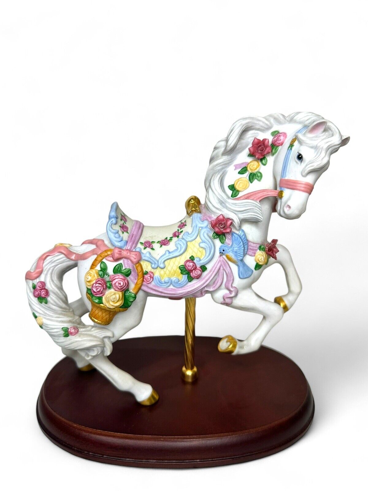 Lenox Carousel Horse | Rose Prancer 1993 | Retired Limited Edition| NO BOX