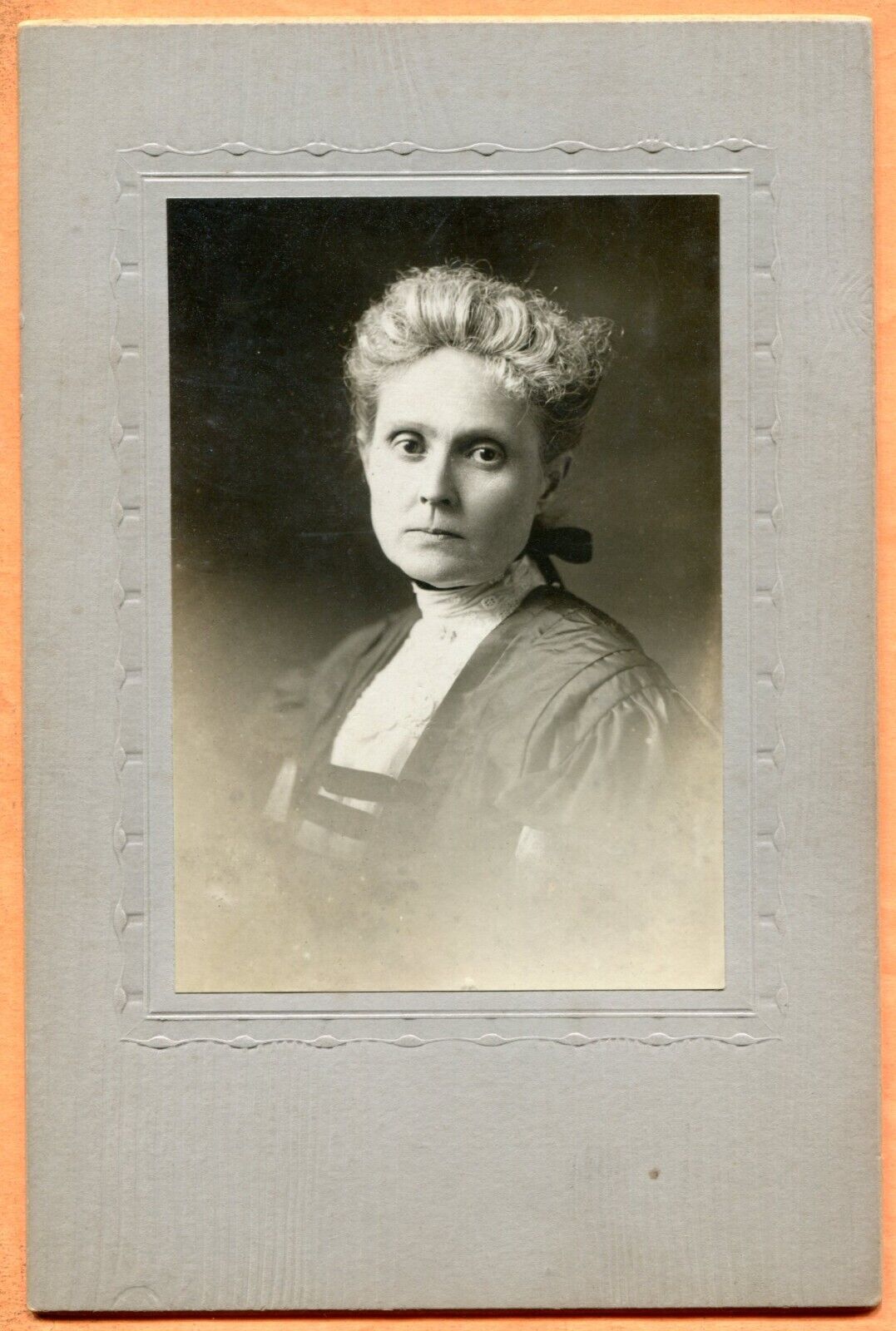 Portrait of a Young Woman ID'd circa 1910s Large Cabinet Card