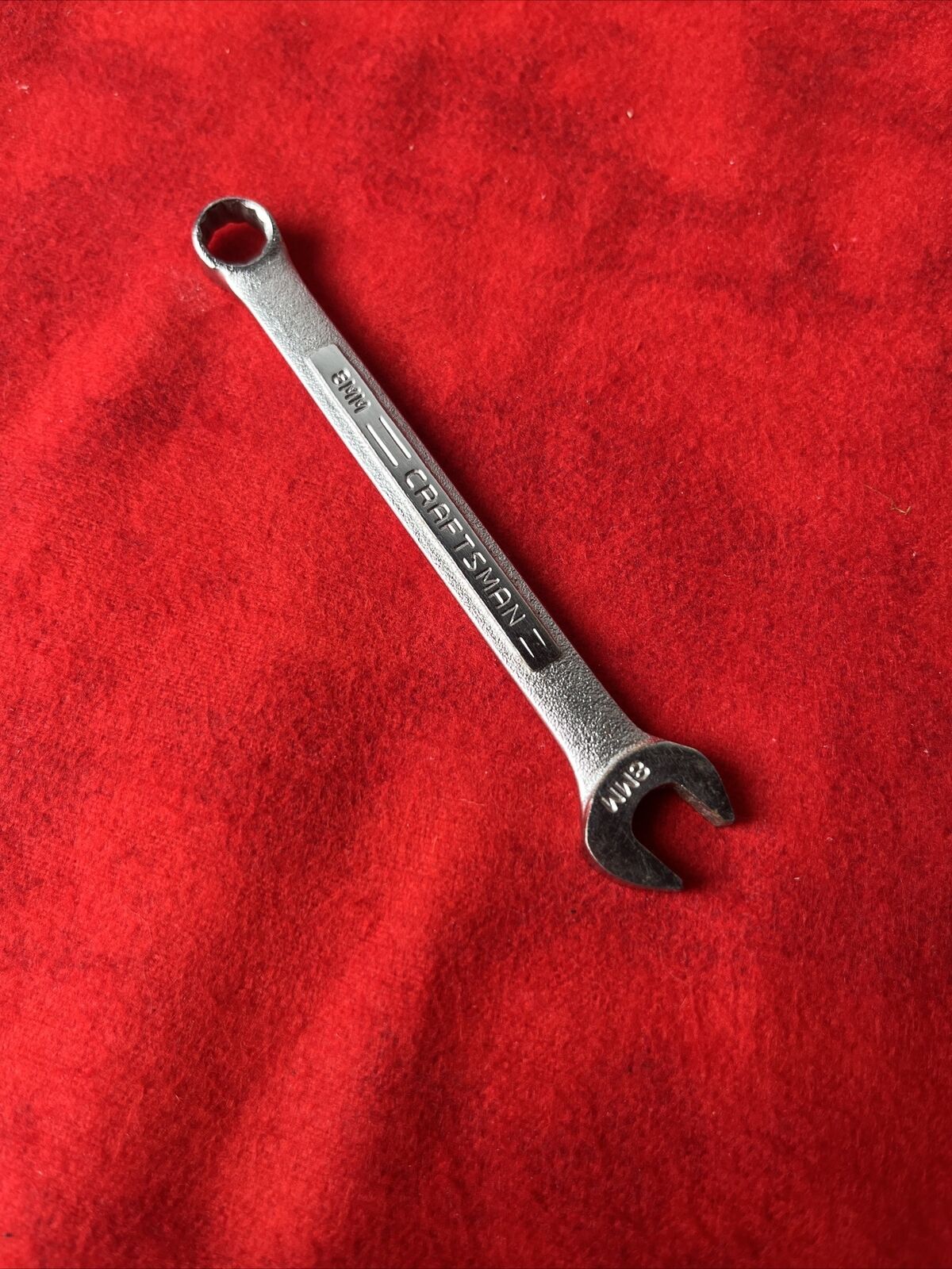 CRAFTSMAN -VV- 42912 COMBINATION WRENCH, 12 point, 8mm FORGED USA (t52)