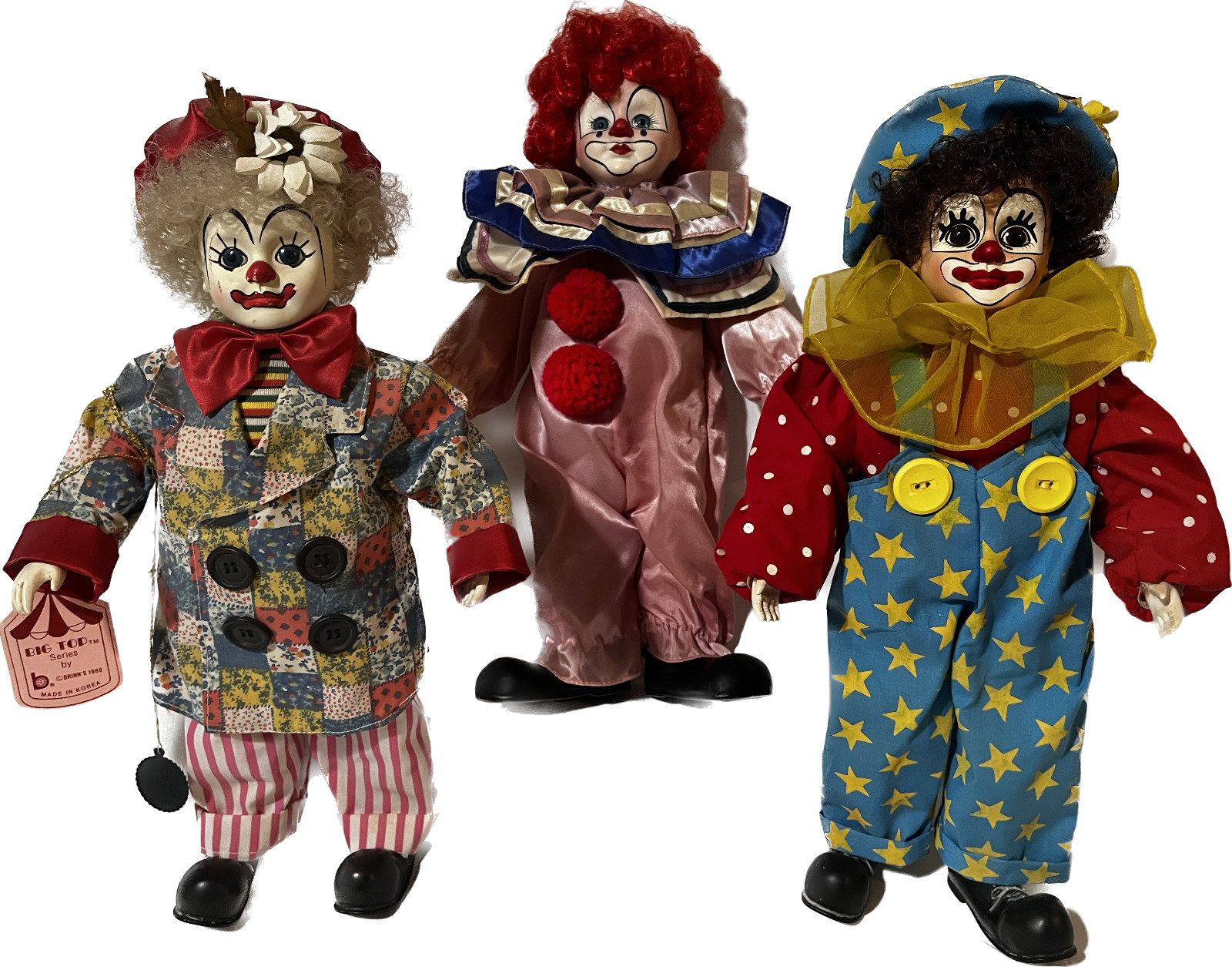 Big Top Series by Brinn\'s 1988 Clowns/Collectible Edition/Set of 3