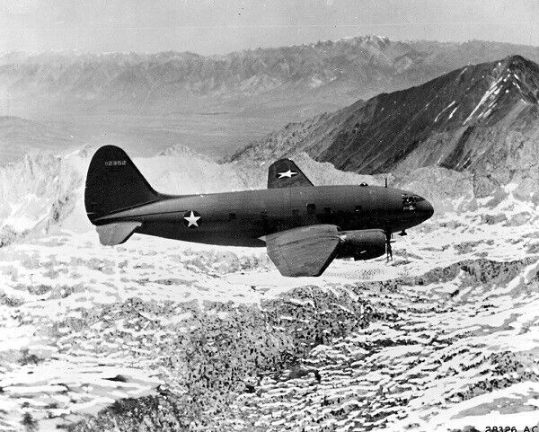 Curtiss C-46 Commando twin-engine Transport Aircraft WWII WW2 8x10 Photo 978a