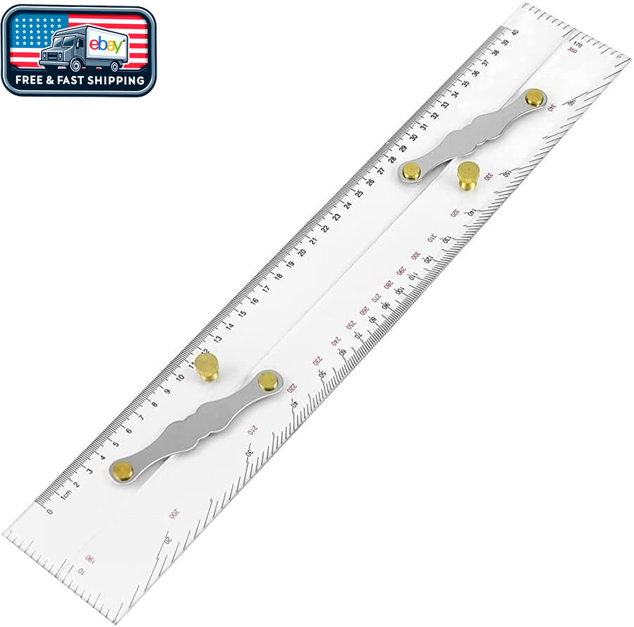 Marine Parallel Ruler 450Mm - Acrylic, for Navigation, Drawing, Precision