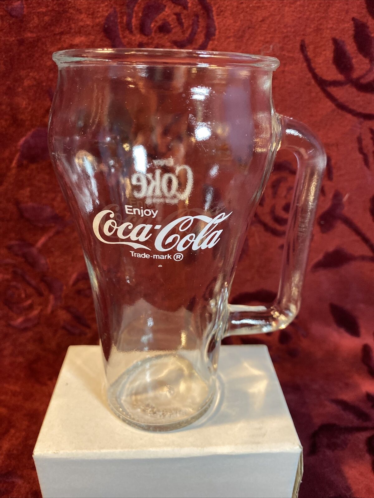 Vintage Enjoy Coke Drinking Glass With Handle Canada 